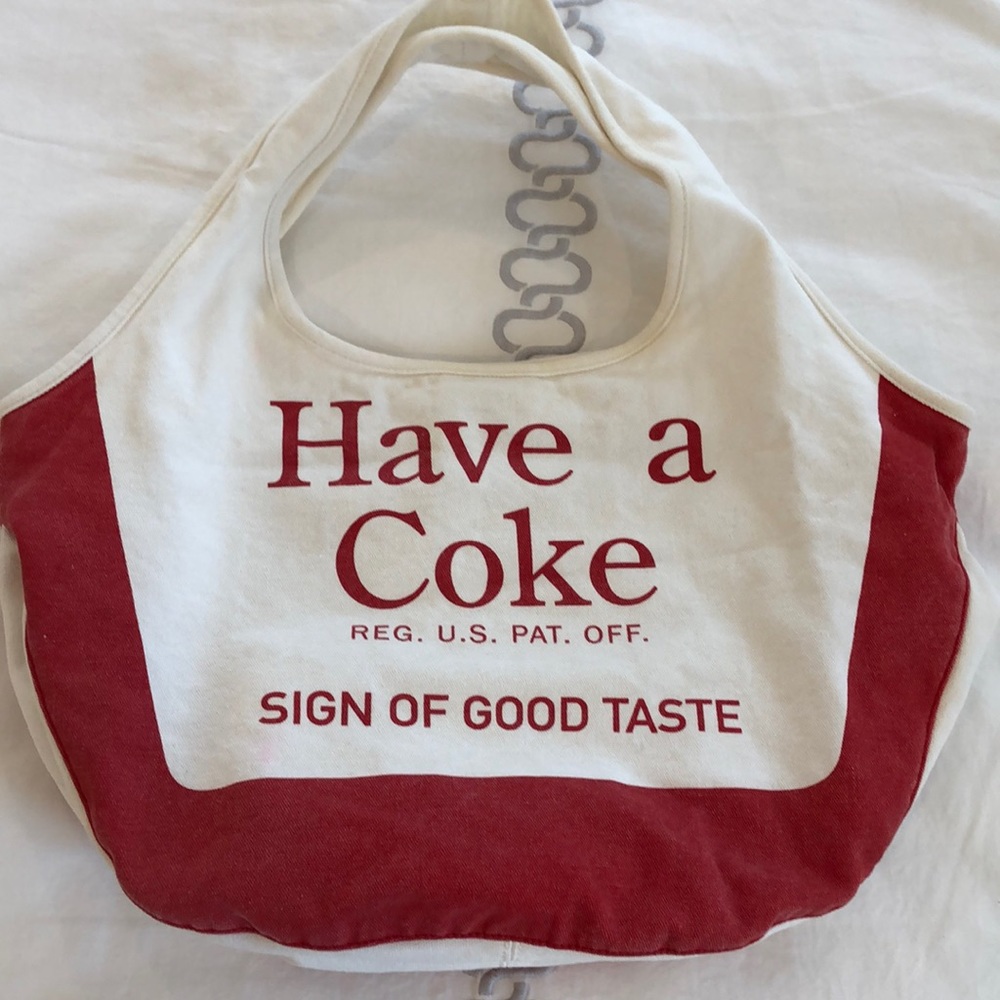 COCA-COLA Expandable cotton canvas tote bag